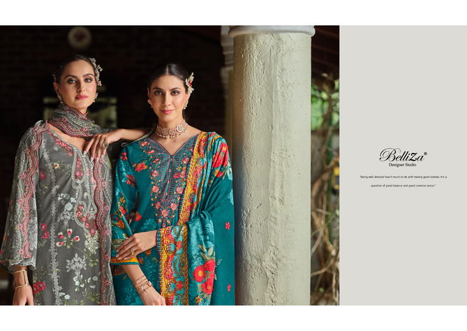 Guzarish Vol 13 By Belliza Digital Printed Cotton Dress Material Wholesale Shop In Surat